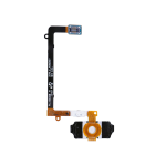 Home Button With Flex Compatible for Samsung Galaxy S6 Edge - Black